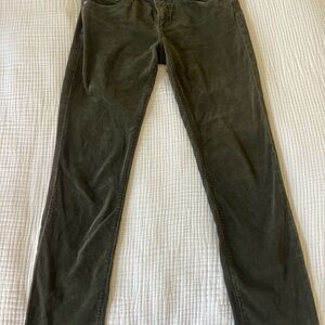 Olive Green Corduroy Pants